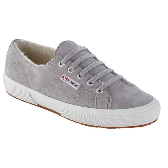 superga sherpa lined sneakers